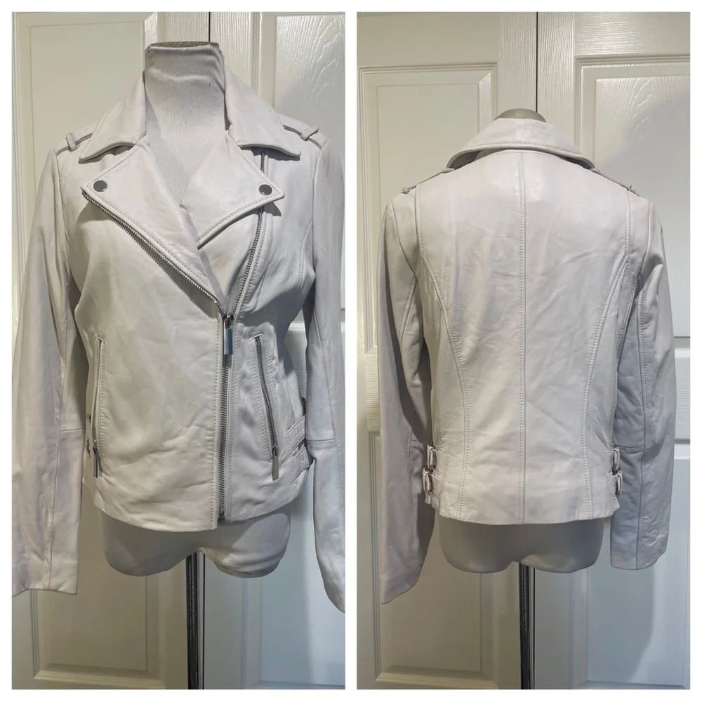 LONDON FOG LEATHER MOTTO JACKET